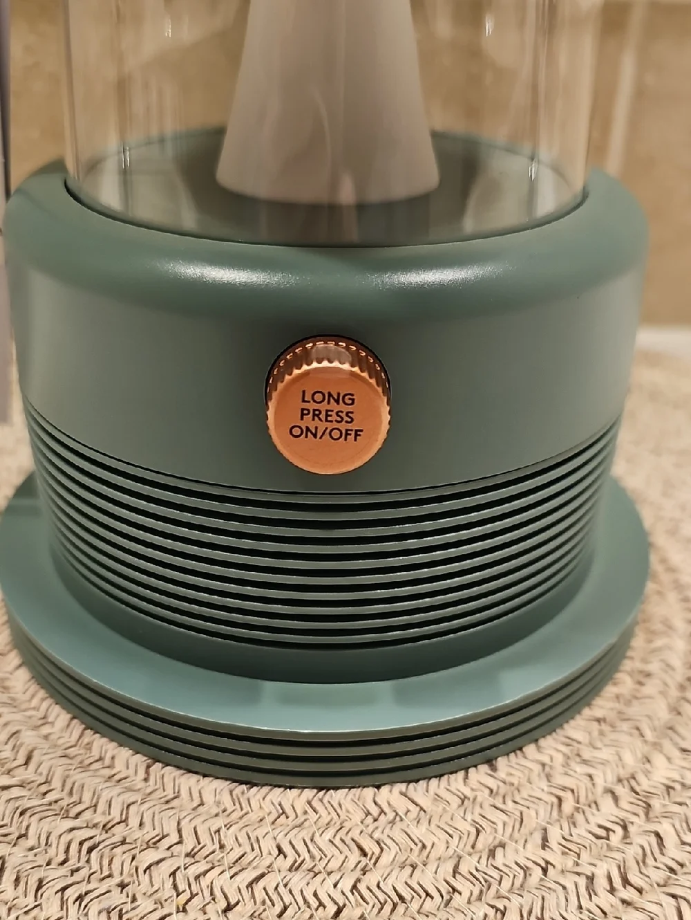 Hearth And Hand Retro Portable Bluetooth Speaker LED Lantern In Sage Green